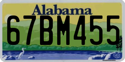 AL license plate 67BM455
