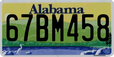 AL license plate 67BM458