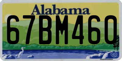 AL license plate 67BM460