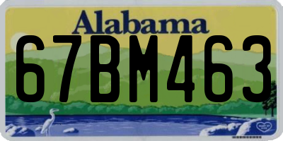 AL license plate 67BM463