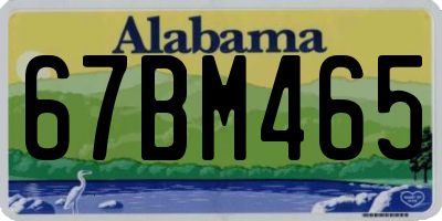 AL license plate 67BM465