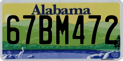 AL license plate 67BM472