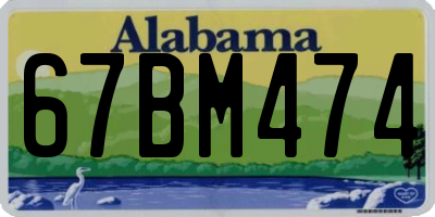 AL license plate 67BM474