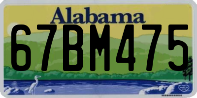 AL license plate 67BM475