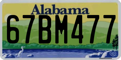 AL license plate 67BM477