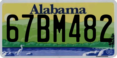 AL license plate 67BM482