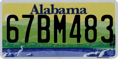 AL license plate 67BM483