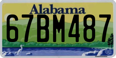 AL license plate 67BM487