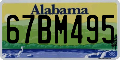 AL license plate 67BM495