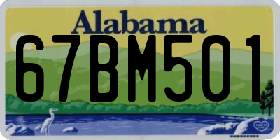 AL license plate 67BM501