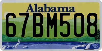 AL license plate 67BM508
