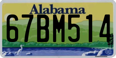 AL license plate 67BM514
