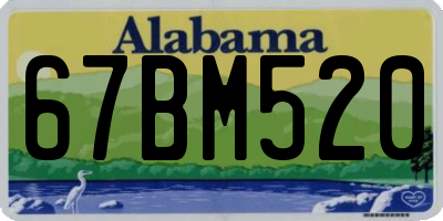 AL license plate 67BM520