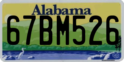 AL license plate 67BM526