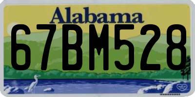AL license plate 67BM528