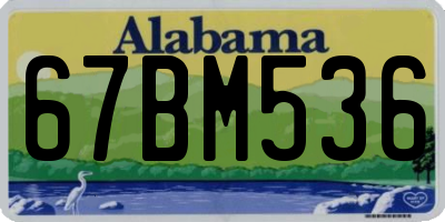 AL license plate 67BM536