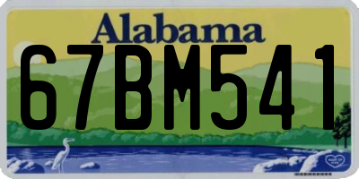 AL license plate 67BM541