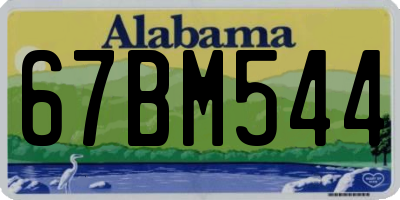 AL license plate 67BM544