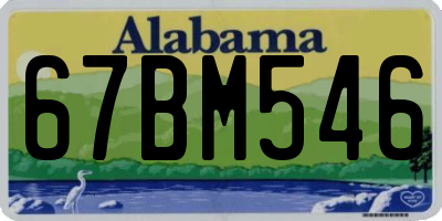 AL license plate 67BM546