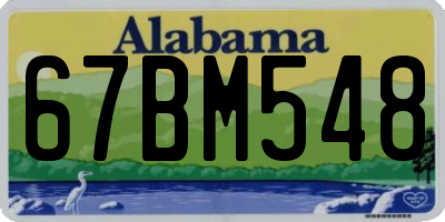 AL license plate 67BM548