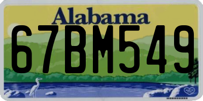 AL license plate 67BM549