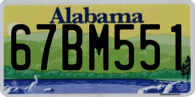 AL license plate 67BM551