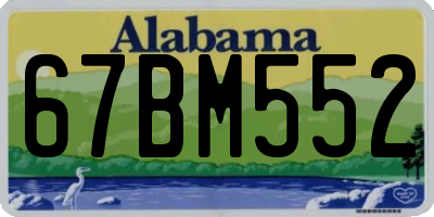 AL license plate 67BM552