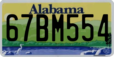 AL license plate 67BM554