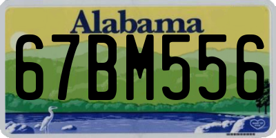 AL license plate 67BM556