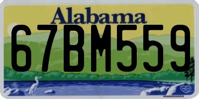 AL license plate 67BM559