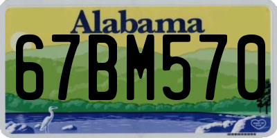 AL license plate 67BM570