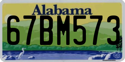 AL license plate 67BM573