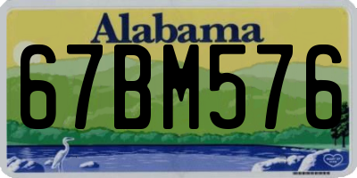 AL license plate 67BM576