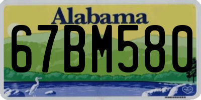 AL license plate 67BM580