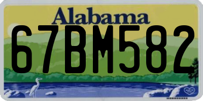 AL license plate 67BM582