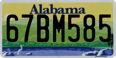 AL license plate 67BM585