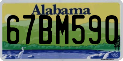 AL license plate 67BM590