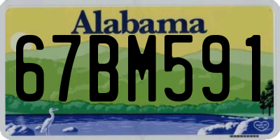 AL license plate 67BM591