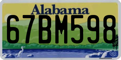 AL license plate 67BM598