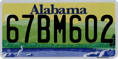 AL license plate 67BM602
