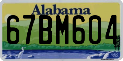 AL license plate 67BM604