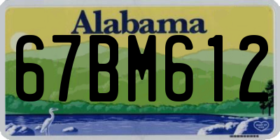 AL license plate 67BM612
