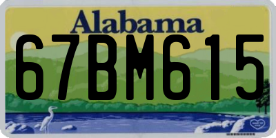AL license plate 67BM615