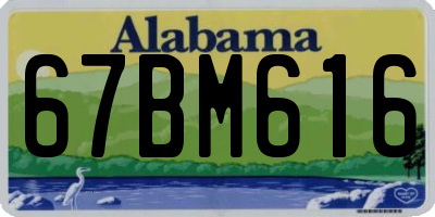 AL license plate 67BM616