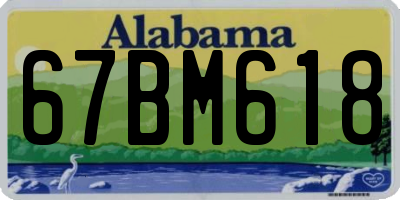 AL license plate 67BM618