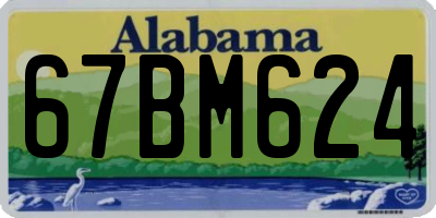 AL license plate 67BM624