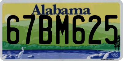 AL license plate 67BM625