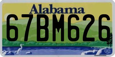 AL license plate 67BM626