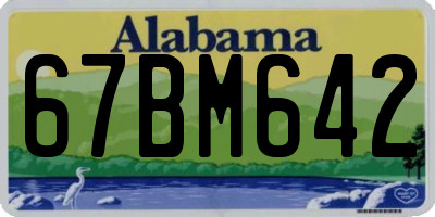 AL license plate 67BM642