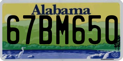 AL license plate 67BM650